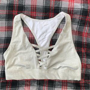 Light Green PINK Sports Bra